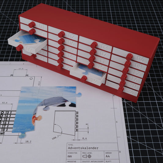 Adventskalender mit individuellem Puzzle